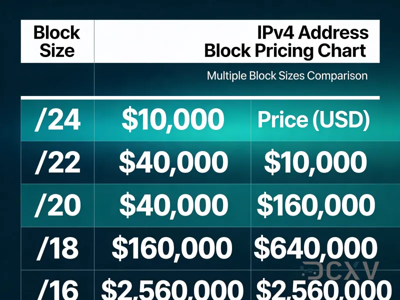 Guida ai Prezzi dei Blocchi IPv4 2026